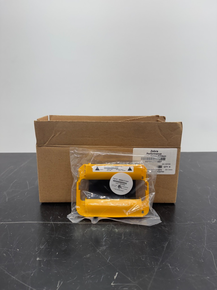 Image of Zebra Thermal Transfer Wax Ribbon Cartridge Quantity 4